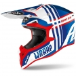 Casco offroad Airoh para niños WRAAP YOUTH BROKEN BLUE/RED G: Talla - XXS