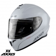 Casque intégral Axxis modèle Draken A10 blanc brillant - Blanc brillant, M (57/58cm)