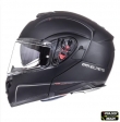 Casque intégral modulaire pour motos MT Atom SV, noir mat, prêt pour Pinlock - Noir mat, XL (61/62cm)