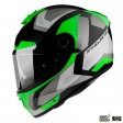 Casque intégral MT Blade 2 SV Finishline D6 vert fluo brillant (visière solaire intégrée)