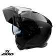 Casque modulaire Axxis modèle Gecko SV A1 noir brillant (lunettes de soleil intégrées) - Noir brillant, M (57/58cm)