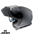 Casque modulaire Axxis modèle Gecko SV A1 noir mat (visière solaire intégrée) - Noir mat, S (55/56cm)