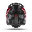 Casque Wraap Alien rouge mat: Taille - L