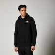 Casual Hooded Sweatshirt Coiled Fleece [Black]: Size - S