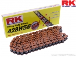 Chaîne RK orange robuste 428 HSB / 128 - Honda CBR 125 RW / Keeway RKS 125 ie CBS / MZ/MUZ ETZ 125 freins à disque - RK