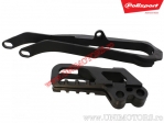 Chain Guide Set (Black) - Honda CR 125 R / CR 250 R ('02-'04) / CRF 450 R ('03-'04) - Polisport