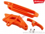 Chain guide set (orange) - KTM EXC / EXC-F / EXC R ('08-'11) / SX / SX-F ('07-'10) - Polisport