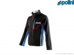 Chaqueta cortavientos Evo (talla XL) - negro / azul - Polini