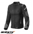 Chaqueta de moto (mujer) Racing Seventy verano/invierno modelo SD-JR71 color: negro/gris