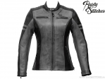 Chaqueta de moto para mujer Rusty Stitches Joyce Negro-Gris (negro-gris) - Rusty Stitches