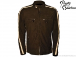 Chaqueta de moto Rusty Stitches Billy Nubuck Brown - Rusty Stitches