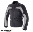 Chaqueta de motocicleta para hombre Touring Seventy verano/invierno modelo SD-JT41 color: negro/gris - Negro/gris, 5XL