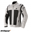 Chaqueta de verano para hombres Touring Seventy modelo SD-JT44 color: Blanco hielo/Negro - Blanco hielo/Negro, XL