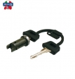 Chave de contato (kit 1 fechadura) - Piaggio Free / NRG / Sfera / Zip 2T 50cc / Vespa Cosa / P / PK / PK XL / PX 50-125-150cc - 