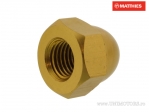 Closed nut Pro Bolt M10 x 1.25 mm gold aluminum - JM