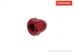 Closed nut Pro Bolt M6 x 1.00 mm red aluminum - JM