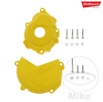 Clutch and ignition cover protection set yellow Polisport - Husqvarna FC 250 ('16-'20) / KTM SX-F 250 ie4T ('16-'20) - JM