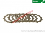 Clutch plate kit (textolite) - Cagiva N1 125 / Raptor / Roadster / W8 / Supercity 125 / Husqvarna WR 125 ('93-'97) - Lucas