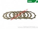 Clutch plate kit (textolite) - Honda CB 250 / CB 350 / CB 400 / CM 400 / CB 450 / CMX 450 C Rebel / XL 500 - Lucas