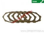 Clutch plate kit (textolite) - Honda CBR 125R ('04-'06) / CG 125 ES ('04-'08) / NX 125 Transcity ('89-'98) - Lucas