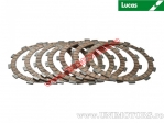 Clutch plate kit (textolite) - Honda CR250 R / CR500 R / XL 600 R / XR 600 R / FMX 650 / FX 650 / NX 650 / XR 650 - Lucas