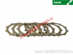 Clutch plate kit (textolite) - Honda NT 650 / NT 650V / NTV 650 / XL 650V / XL 700V Transalp / XRV 750 / VT 750 - Lucas