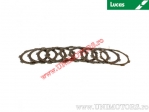 Clutch plate kit (textolite) - Honda VF 500 F Interceptor ('84-'87) / VFR 400 R ('86-'87) - Lucas