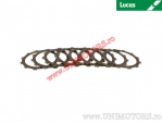 Clutch plate kit (textolite) - Kawasaki KFX 400 A KSF ('03-'04) / KX 250 ('87-'88) / KX 500 ('88) - Lucas