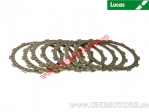 Clutch plate kit (textolite) - Kawasaki Z 900 A ('76) / Z1 900 ('73-'75) / Z 1000 ('77-'80) / Z1R 1000 ('78) - Lucas