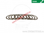 Clutch plate kit (textolite) - Triumph Adventurer 900 / Daytona / Speed Triple / Thunderbird / Tiger 900 / Trophy 900 - Lucas