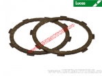 Clutch plate kit (textolite) - Yamaha DT 50 M / DT 50 MX / DT 50R / FS1 50 / RD 50 M / RD 50 MX / TY 50 M / FS1 80 - Lucas