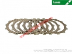 Clutch plate kit (textolite) - Yamaha RD 500 LC YPVS ('84-'85) / YZF-R1 1000 ('98) - Lucas