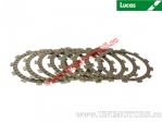 Clutch plate kit (textolite) - Yamaha XJ 550 / XJ6 600F Diversion / XJ6 600N / XJ6 600S / FZ 750 Genesis / FZX 750 - Lucas