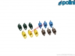 Clutch spring set (spiral thickness 1.65mm / 1.7mm / 1.8mm / 2mm) - yellow / blue / green / black - Polini