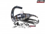 Complete Exhaust System Giannelli Enduro 2T - Aprilia RX 50 / SX 50 / Derbi Senda R/SM X-Treme 50 ('06-'17) - Carbon End Cap