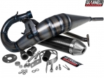 Complete exhaust system Giannelli Enduro 2T - Rieju MRX 50 / RR 50 SM / RR 50 Thunder / SMX 50 / Spike X 50 - carbon end piece