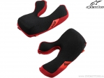 Conjunto de almofadas enduro / cross - (preto / vermelho) - Alpinestars