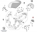 Conjunto de cerradura - Peugeot Vivacity 3 L / Vivacity 3 L Sportline 2T / Vivacity 3L 4T 50cc - Peugeot