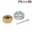 Conjunto de porca da roda traseira - Aprilia / Derbi / Gilera / Piaggio / Vespa 50-80-100-125-150-180-200-250-300-400-500cc - RM