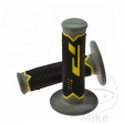 Conjunto de punhos de guidão 788 cinza preto amarelo Progrip D: 22 mm L: 115 mm fechados - JM