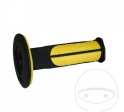 Conjunto de punhos de guidão 798 preto amarelo Progrip D: 22 mm L: 115 mm fechados - JM