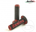 Conjunto de punhos de guidão A360 preto e vermelho Domino D: 22 mm L: 120 mm fechados - JM