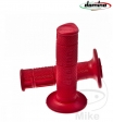 Conjunto de punhos de guidão vermelho Domino D: 22 mm L: 118 mm fechados - JM