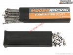 Conjunto de raios de roda 21'' - Beta ('15-'19) / Husqvarna ('15-'20) / KTM (EXC / EXC-F / XC / SX - '98-'20) - (aço 304) - Moo