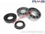 Conjunto de rolamentos e retentores do virabrequim - Minarelli / Yamaha 50cc 2T - (RMS)