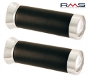 Custom Lenkergriffe Set - Farbe: schwarz-chrom - RMS