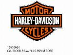 Cylinder Block, Rear, with Plug, 85mm Bore - 16800026 - Harley-Davidson