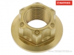 Dado dell'asse M16 x 1.50 mm acciaio inossidabile A4 oro - BMW F 650 800 GS / Honda CB 500 / XL 650 V Transalp / Triumph America