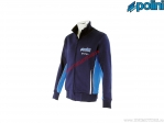 Damen Freizeit-Hoodie ohne Kapuze Evo E-P3+ (Größe S) - blau - Polini