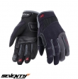 Dames motorhandschoenen Urban zomer Seventy model SD-C50 zwart/grijs - tactiele vingers